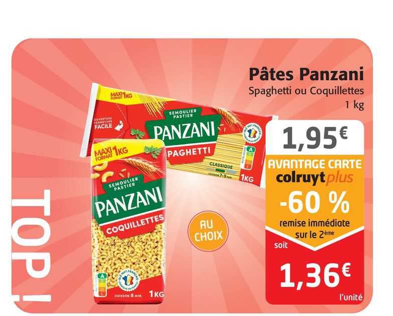 Promo P Tes Panzani Chez Colruyt Icatalogue Fr