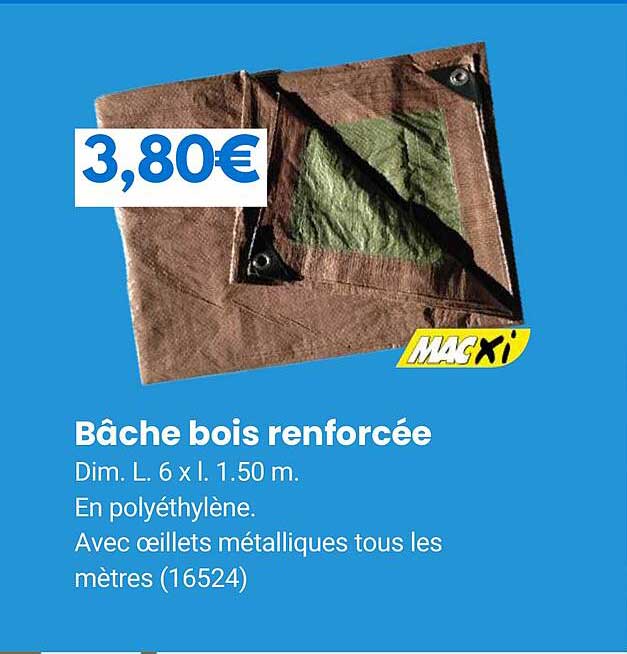 MAXTER Bâche Remorque Renforcée 242x135x7 Cm 600g/m² - Étanche Et Ultra Résistante Avec Sandow