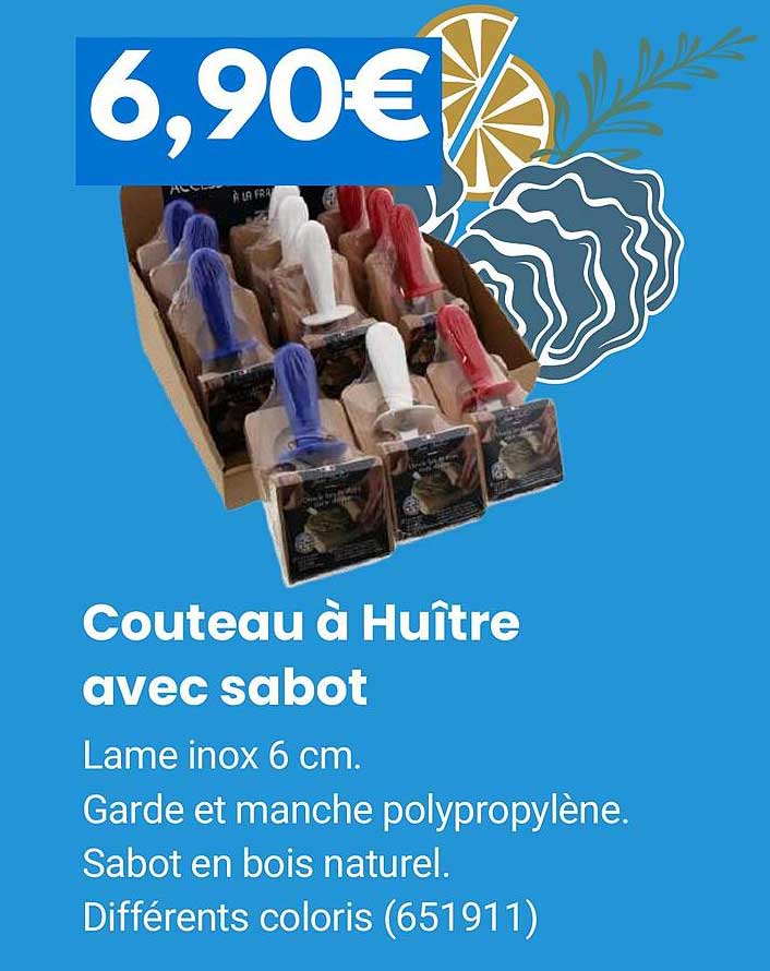 Promo Couteau à Huître Avec Sabot chez Rural Master - iCatalogue.fr
