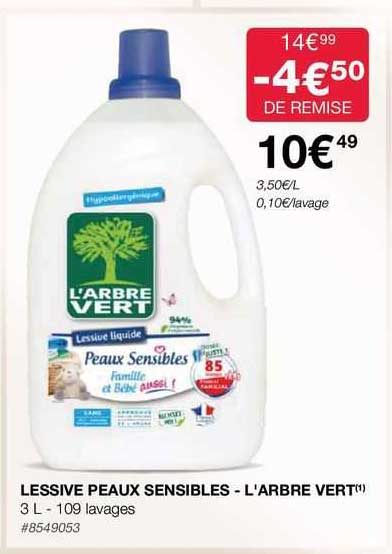 RAINETT Rainett lessive liquide ecolabel savon de marseille 1.6l - recharge  32 lavages 