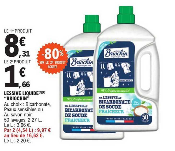 Promo Lessive Liquide briochin chez E.Leclerc 
