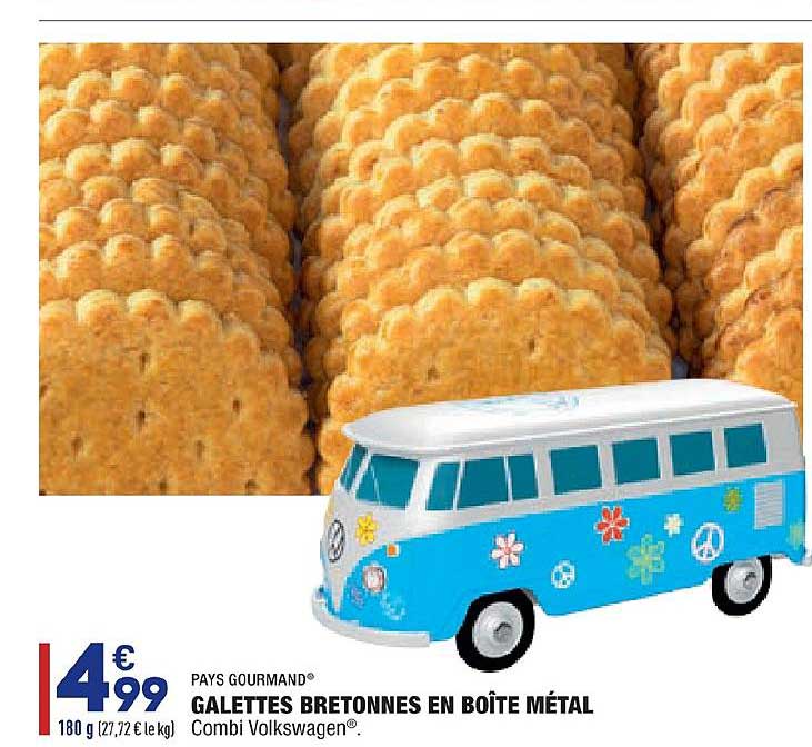 Offre Galettes Bretonnes En Boite Metal Pays Gourmand Chez Aldi