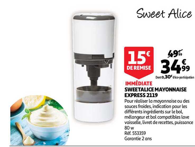 Promo Sweet Alice Mayonnaise Express 2119 chez Auchan 