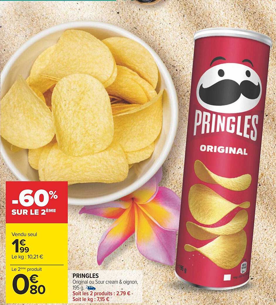 Promo Pringles chez Carrefour - iCatalogue.fr