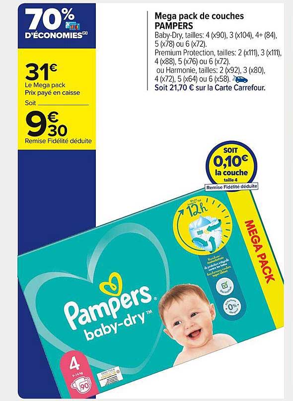 Offre La Gamme Couches Et Couchesculottes Pampers Harmonie chez Migros