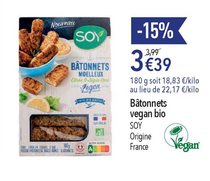 Offre Végan Bio Soy chez La Vie Claire