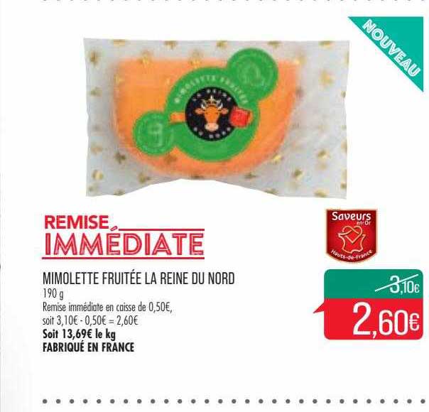 Promo Mimolette Fruitée La Reine Du Nord Chez Match Icataloguefr 