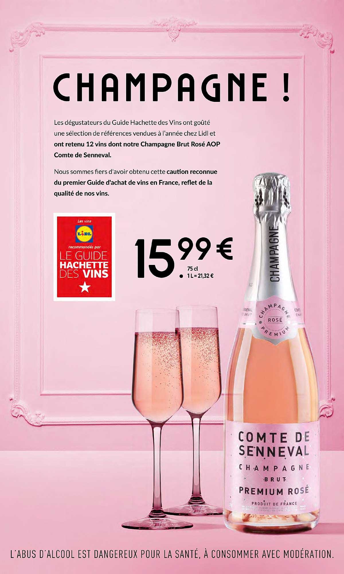 De Comte chez Lidl Senneval Promo Champagne