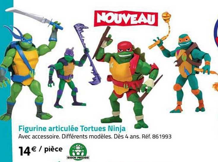Promo Figurine Articulée Tortues Ninja chez La Grande Récré