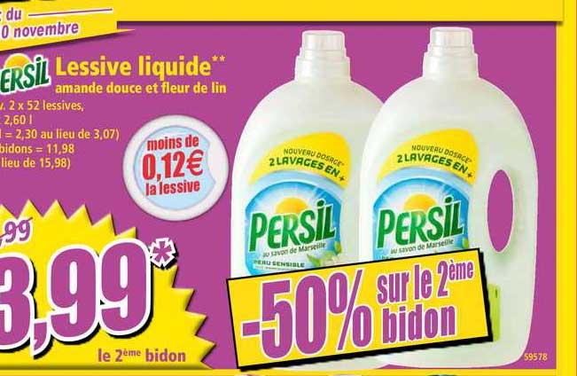 Offre Lessive Liquide Persil 50 Sur Le 2eme Bidon Chez Norma