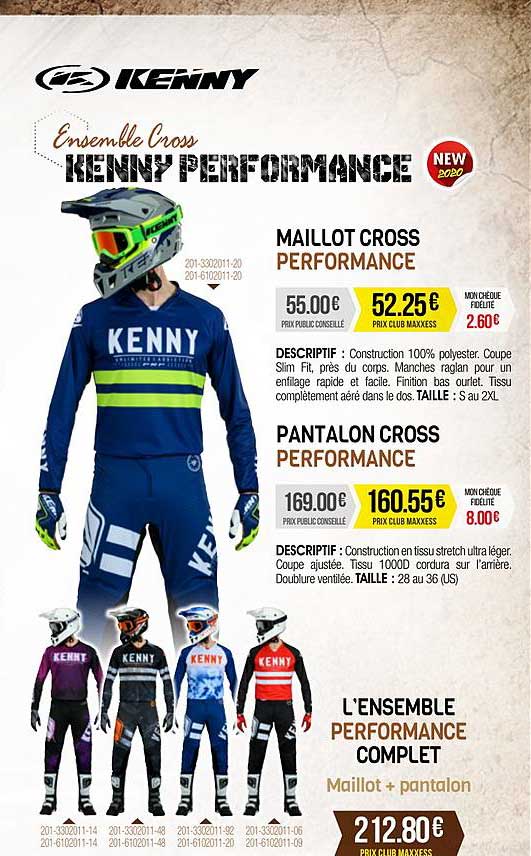 Offre Maillot Cross Performance, Pantalon Cross Performance, L'ensemble Performance Complet ...