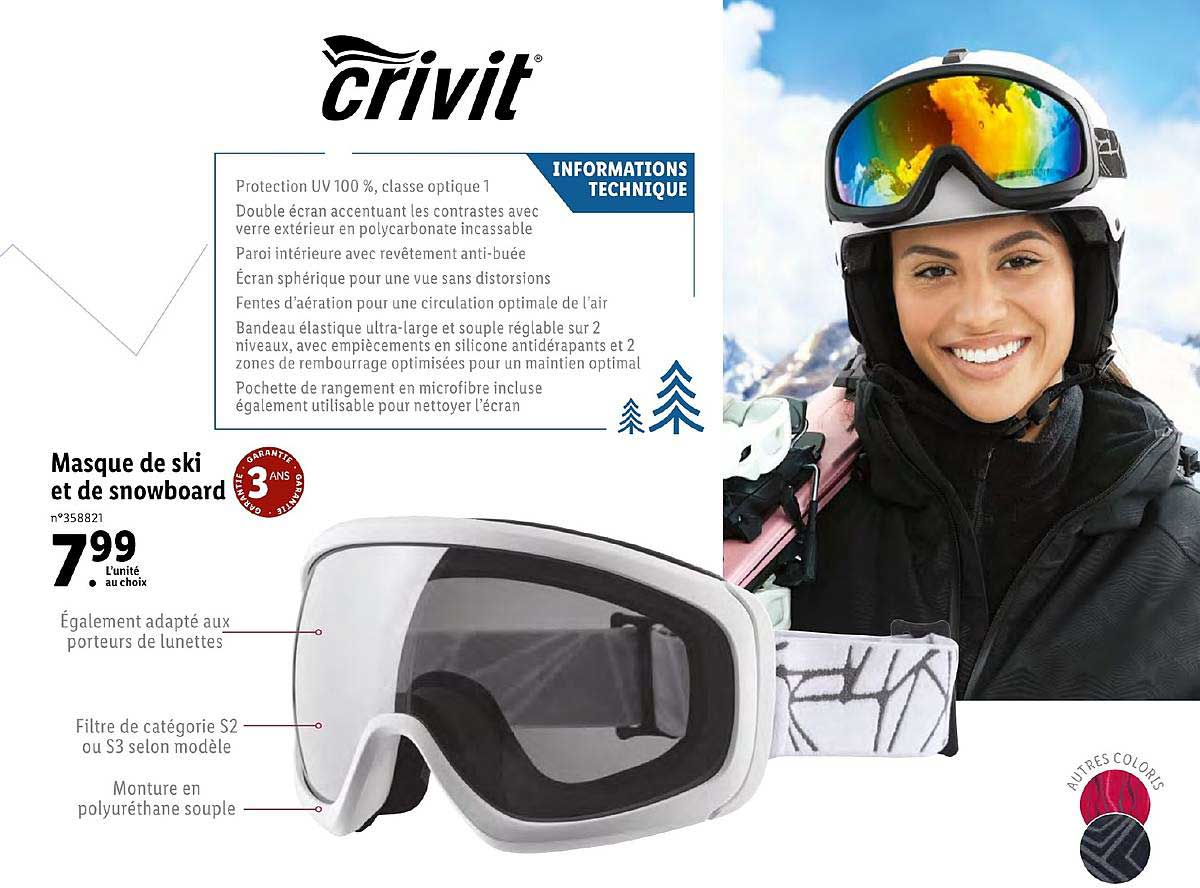 Promo Masque de ski et de snowboard enfant chez Lidl
