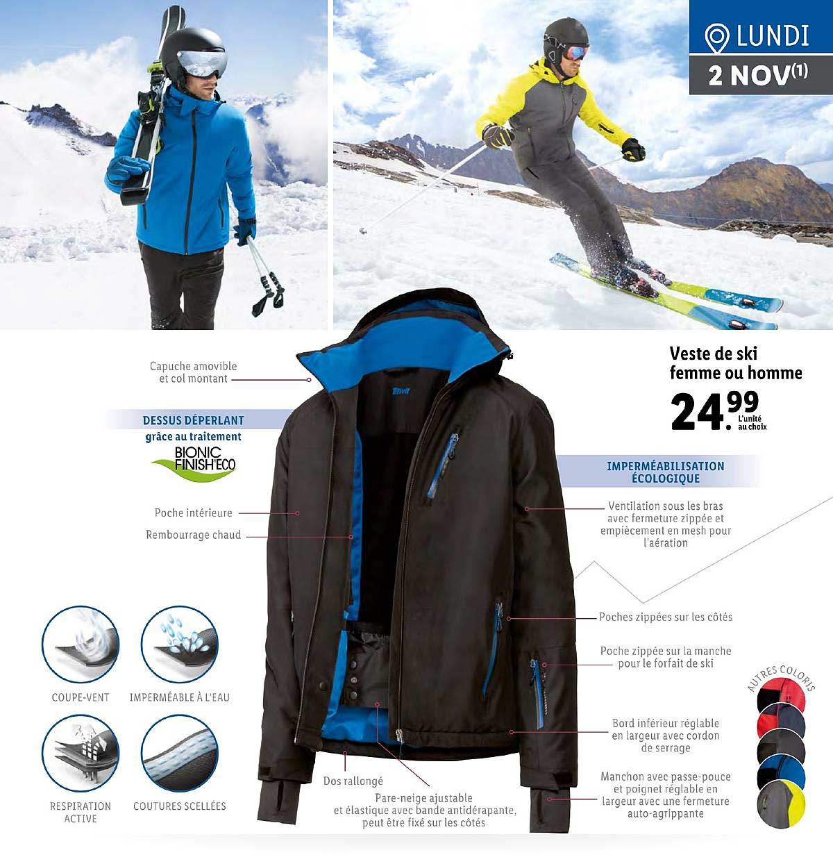 promo manteau ski