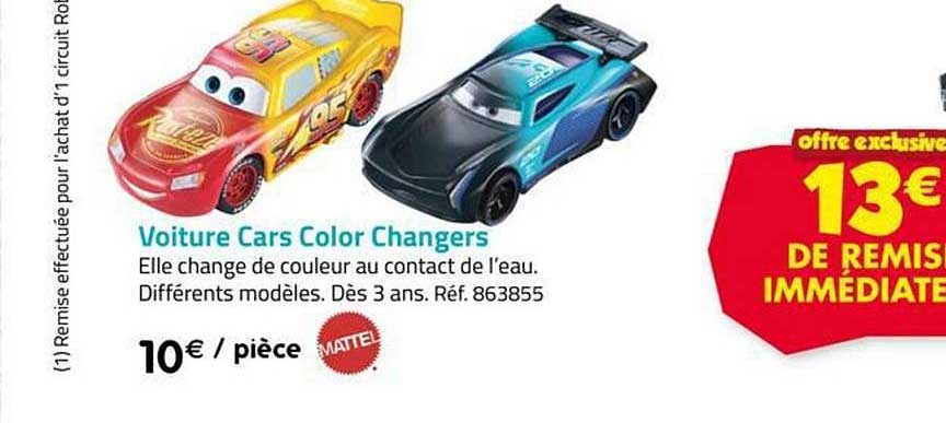 Petite voiture Cars Color Changers - La Grande Récré