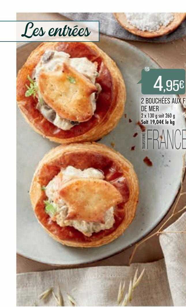Promo 2 Bouchées Aux Fruits De Mer chez Match - iCatalogue.fr