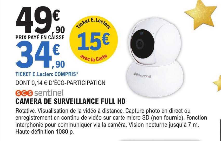Caméra Surveillance WIFI KODAK W101 Full HD 1080p - Sans Fil, Batterie Piles, Intérieur/Extérieur IP65