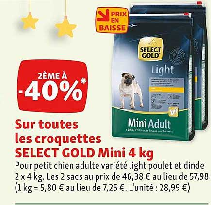 Promo Les Gold Mini 4 Kg chez Maxi Zoo
