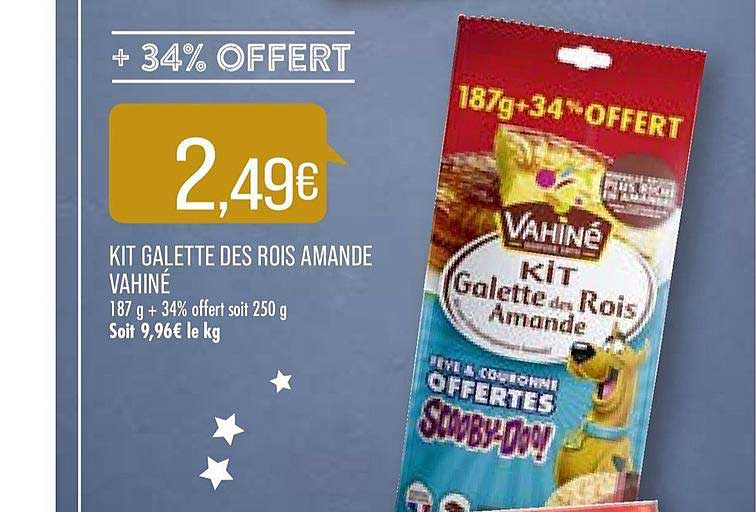 Kit galette des rois amande - Vahiné - 250 g