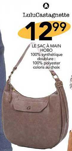 Sac à Main Vintage LULUCASTAGNETTE - Toile Noire, Style Rétro