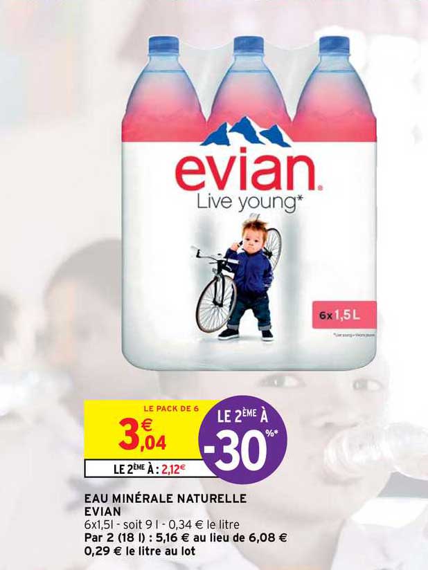 Promo Eau Minérale Naturelle évian Chez Intermarché Hyper Icataloguefr 9790