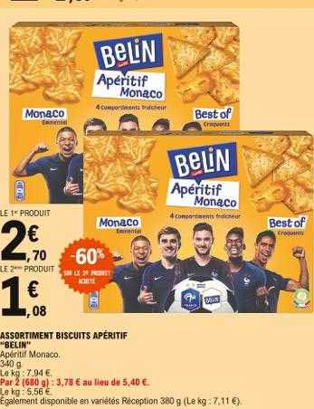 Promo Assortiment Biscuits Apéritif 