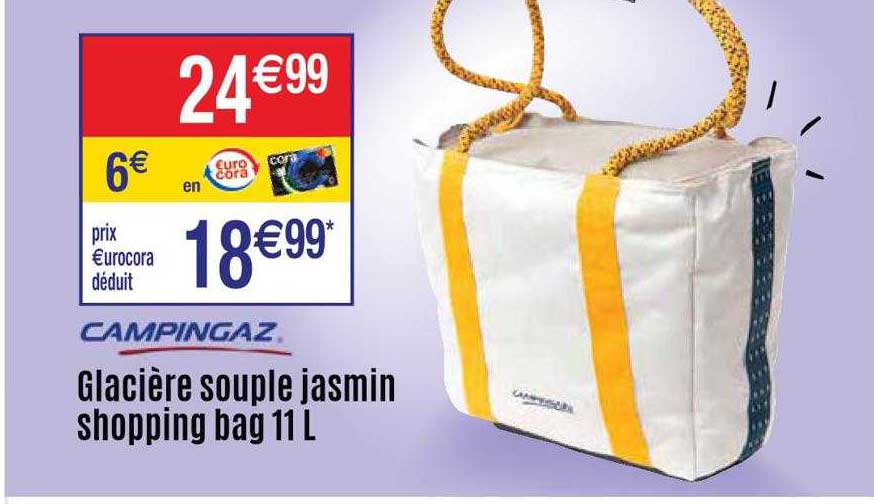 Cora Glacière Souple Jasmin Shopping Bag 11 L Campingaz