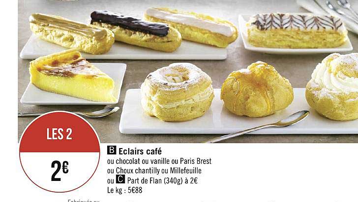 Offre Eclairs Cafe Chez Geant Casino