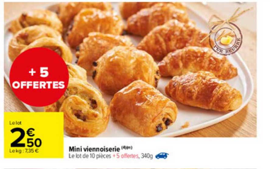 Promo Mini Viennoiserie chez Carrefour Market - iCatalogue.fr