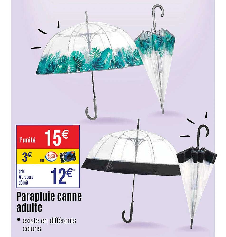Cora Parapluie Canne Adulte