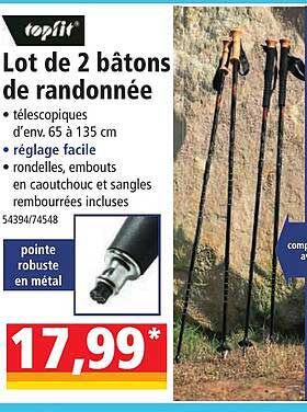 Bâtons De Trekking Carbone Tungstène ZONADAH - Lot De 2 - Noir - Pour Randonnée Et Marche