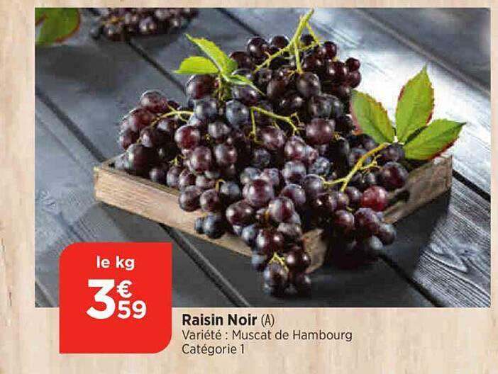 Promo Raisin Noir Muscat De Hambourg chez Bi1 iCatalogue.fr