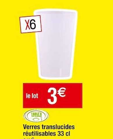 Table'Colors 50 Verres Tube 30 Cl Réutilisables - Fabriqués En France - Cocktails Apéritifs