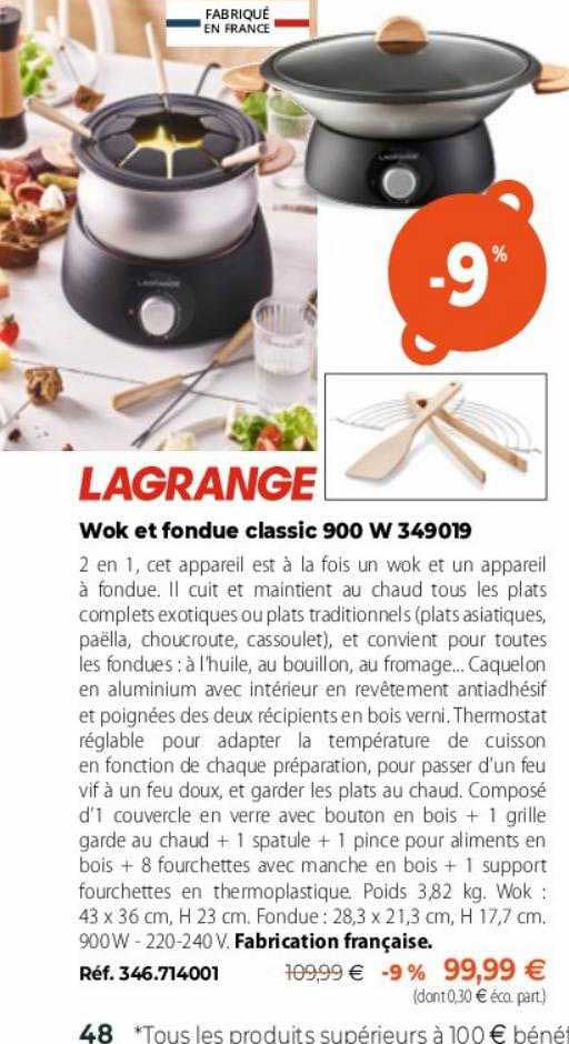 Wok & Fondue classic Lagrange
