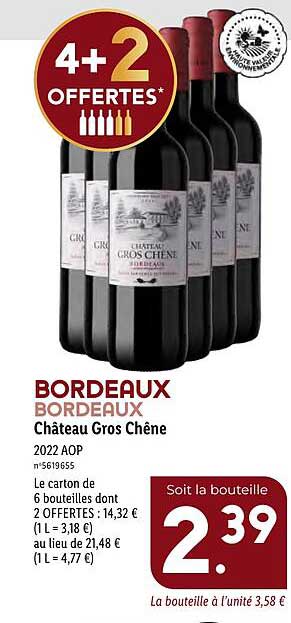 Promo Bordeaux Bordeaux Château Gros Chêne Chez Lidl Icataloguefr 