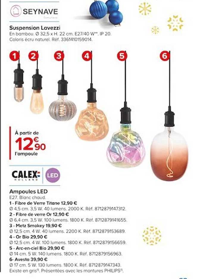 Promo Suspension Lavezzi Seynave Ampoules Led Calex Chez Castorama Icatalogue Fr