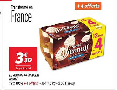 Netto Le Viennois Au Chocolat Nestlé
