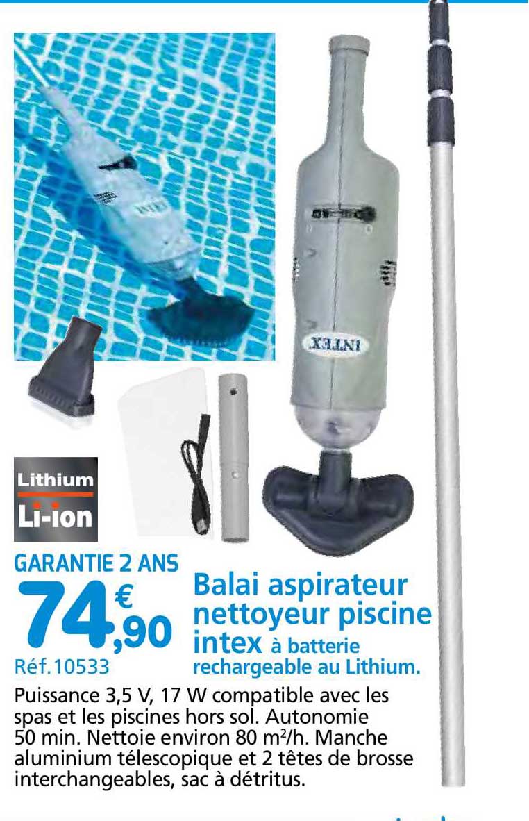 Balai brosse et préfitre piscine hors sol - Provence Outillage