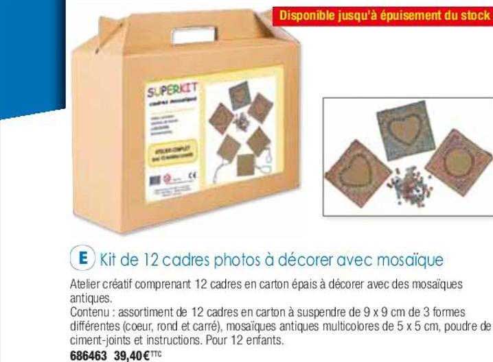 PW INTERNATIONAL Lot De 6 Cadres Photo Bois Coeur Magnétiques 12 Cm à Décorer