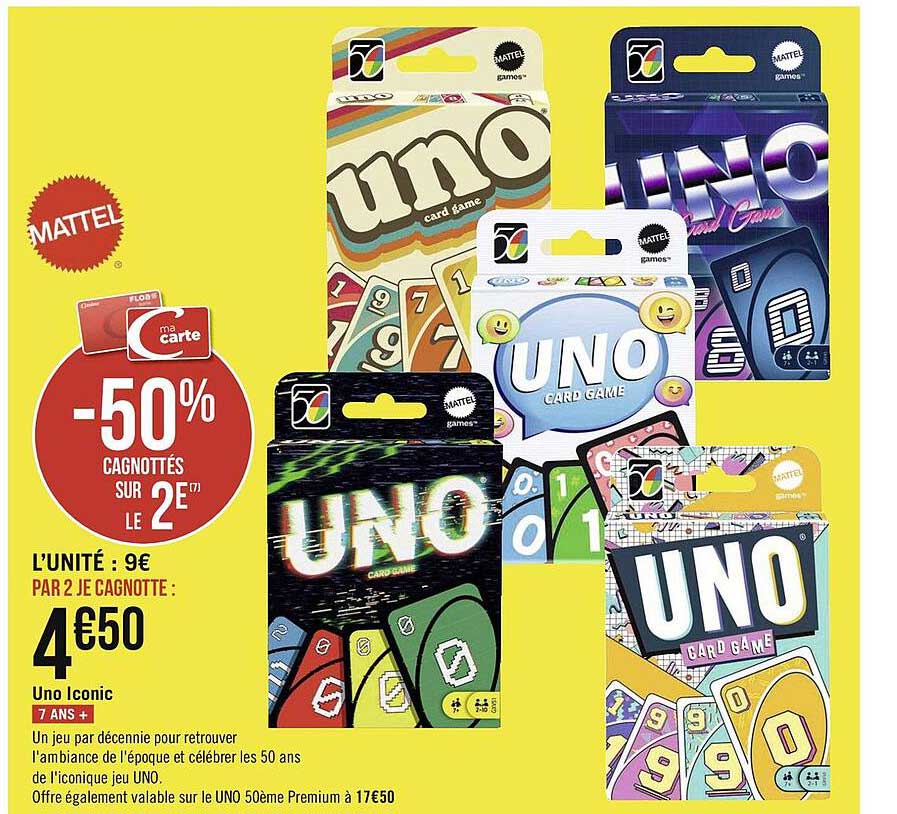 Promo Uno Iconic chez Géant Casino 