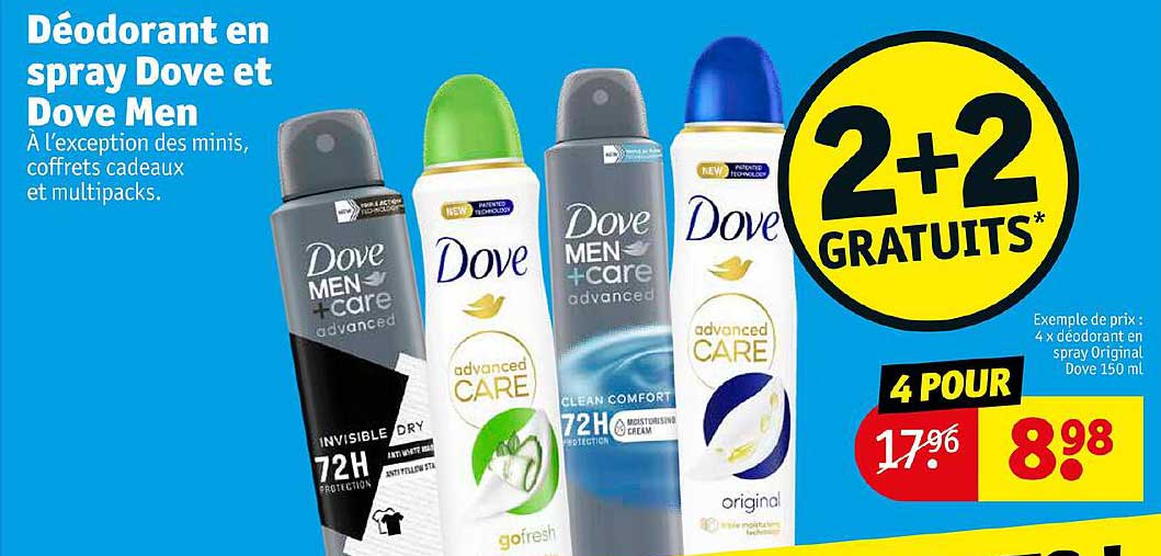 Promo Déodorant En Spray Dove Et Dove Men chez Kruidvat - iCatalogue.fr