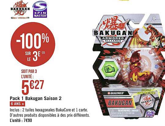 Promo Bakugan arène de combat chez Géant Casino