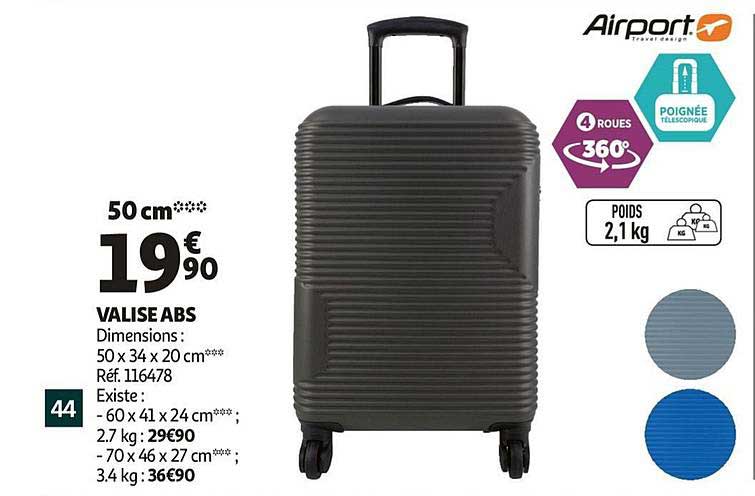 Bagage discount cabine auchan