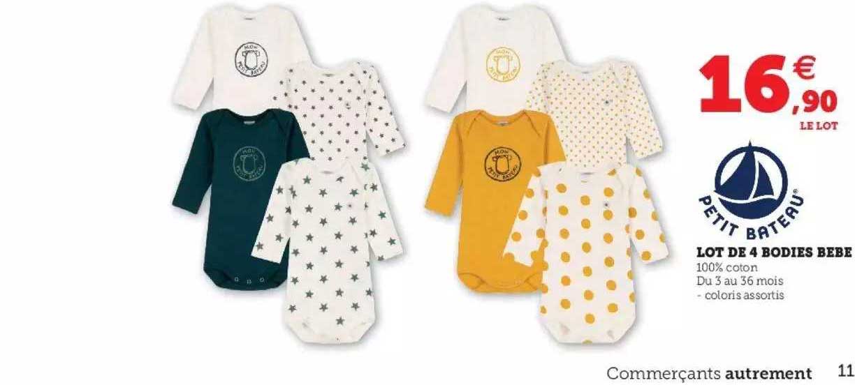 Tee-shirt Manches Longues Petit Bateau Bébé - Coton Doux, Rayé, Ouverture Boutonnée Dos