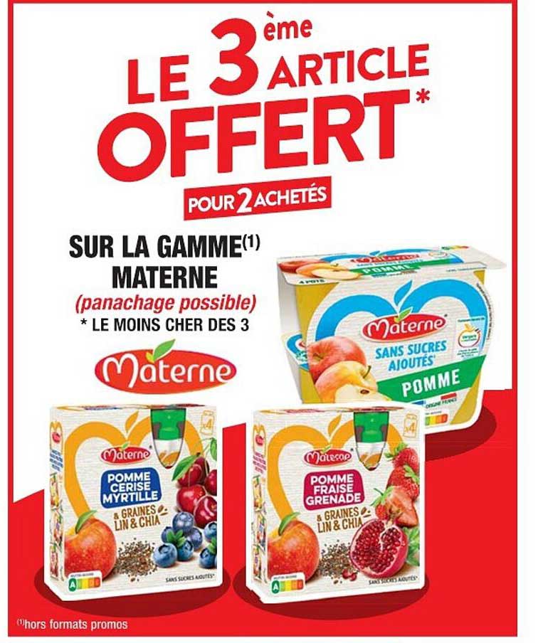 Offre La Gamme Materne Chez Cora