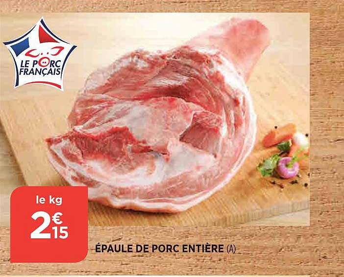 Promo épaule De Porc Entière chez Atac iCatalogue.fr