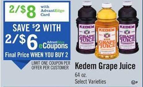 Price Chopper Kedem Grape Juice