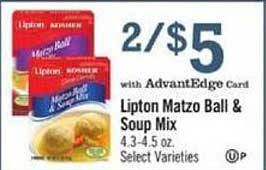 Price Chopper Lipton Matzo Ball & Soup Mix
