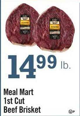 Price Chopper Meal Mart 1st Cut Beef Brisket