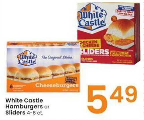 Albertsons White Castle Hamburgers Or Sliders
