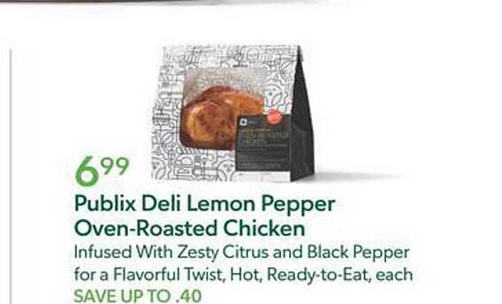 Publix Deli Lemon Pepper Oven-roasted Chicken Offer at Publix ...